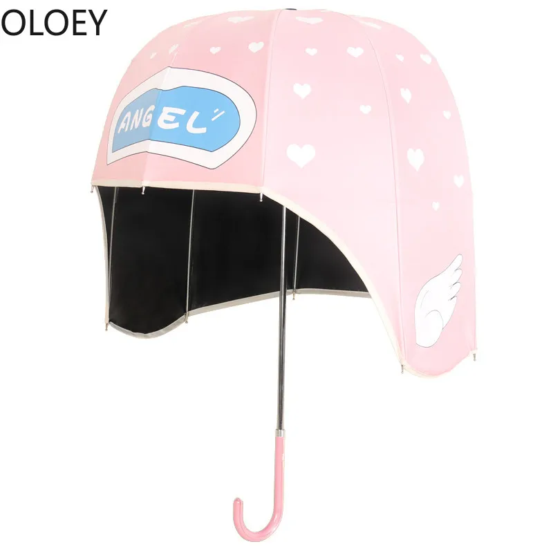 Большой мультяшный зонт для шлема детей и студентов милые детские шапки Зонты От