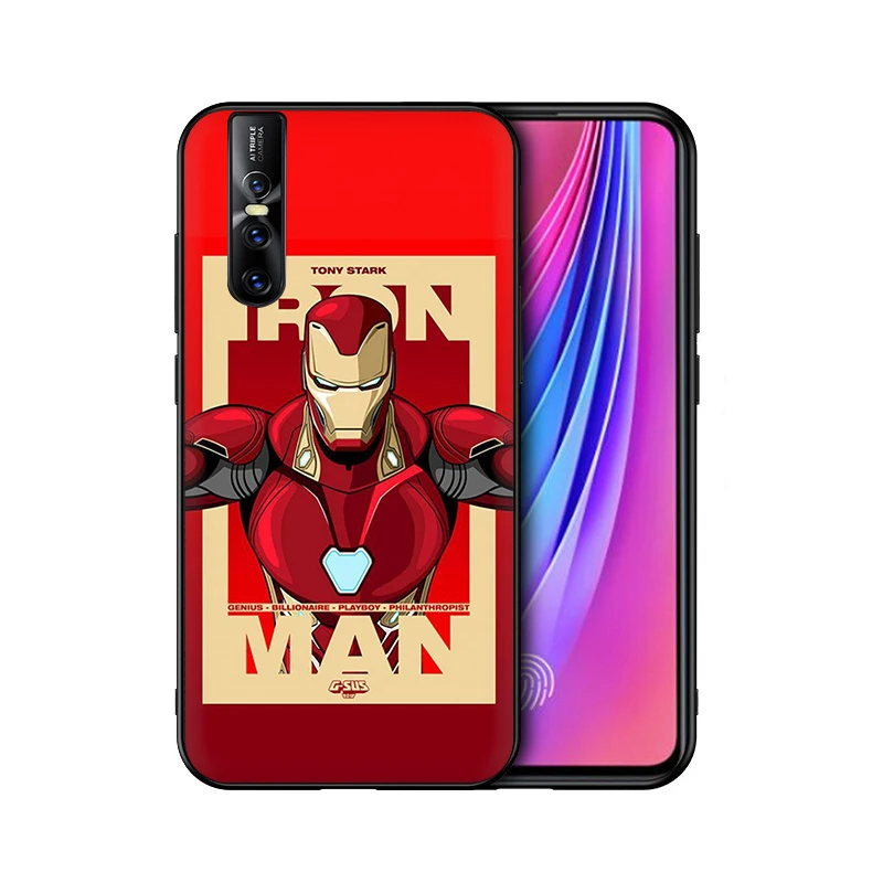 B9 EWAU Marvel Человек-паук Vemon Железный человек Силиконовый чехол для мобильного телефона крышка для Vivo Y53 Y55s Y81s Y79 V9 V11 V15 Pro Y69 Y71 Y91C Y93 Y66 X9s Z5X - Цвет: B9