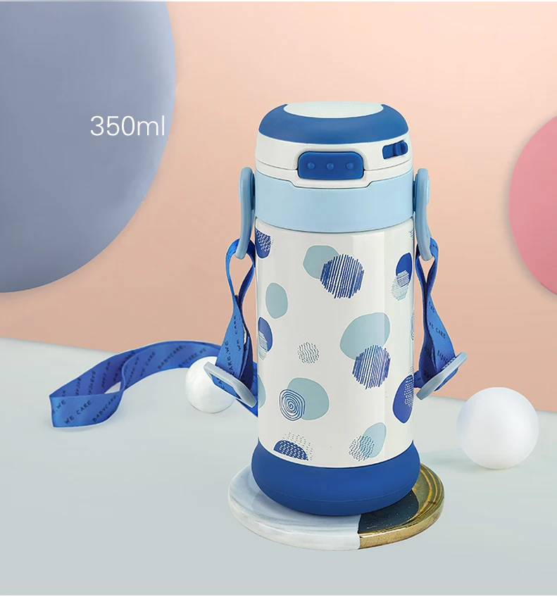Babycare/260 мл Термос для детей, Термокружка с соломинкой, противоскользящая, для детей, для питья, для кормления, бутылка из нержавеющей стали