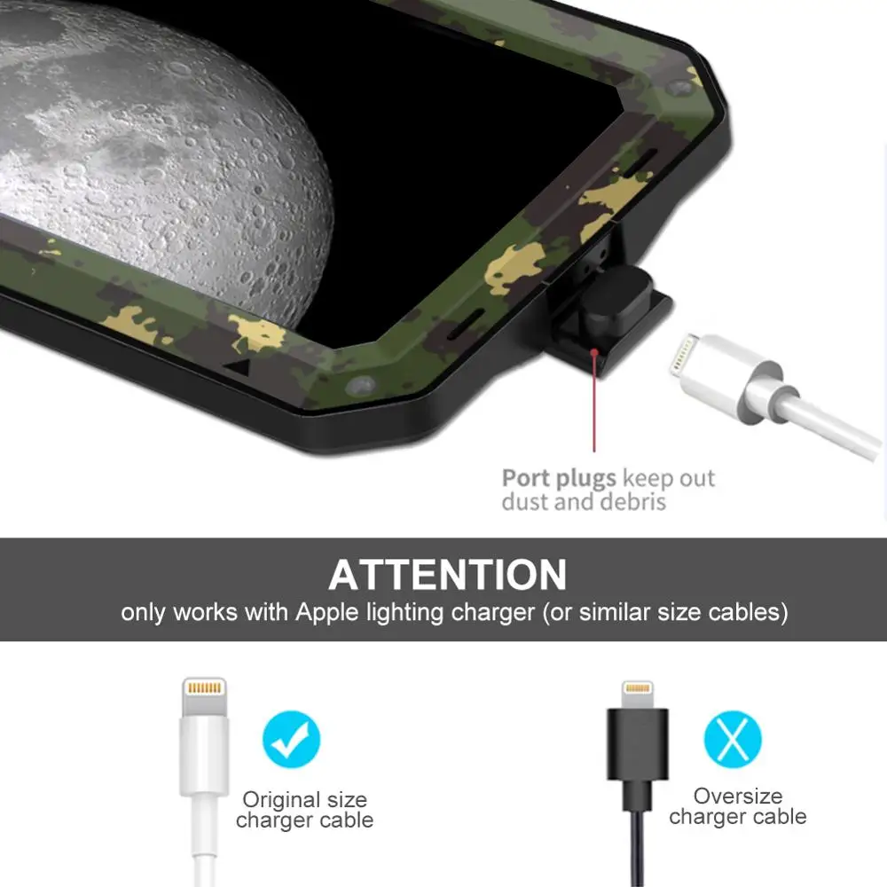 Металлический ударопрочный военный сверхпрочный чехол из закаленного стекла