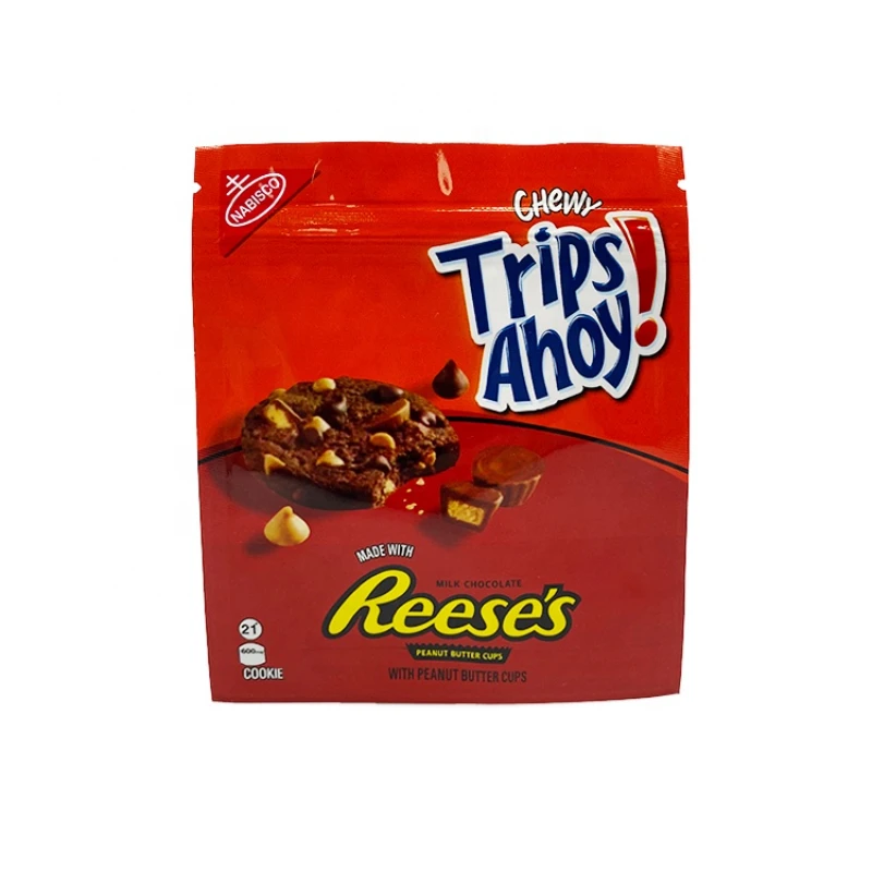 

New Coming 600 Mg 3 Side Seal Ahoy Edible Packaging Plastic Mylar Bags for Cookie Packaging Bags(Only Bag No Food)