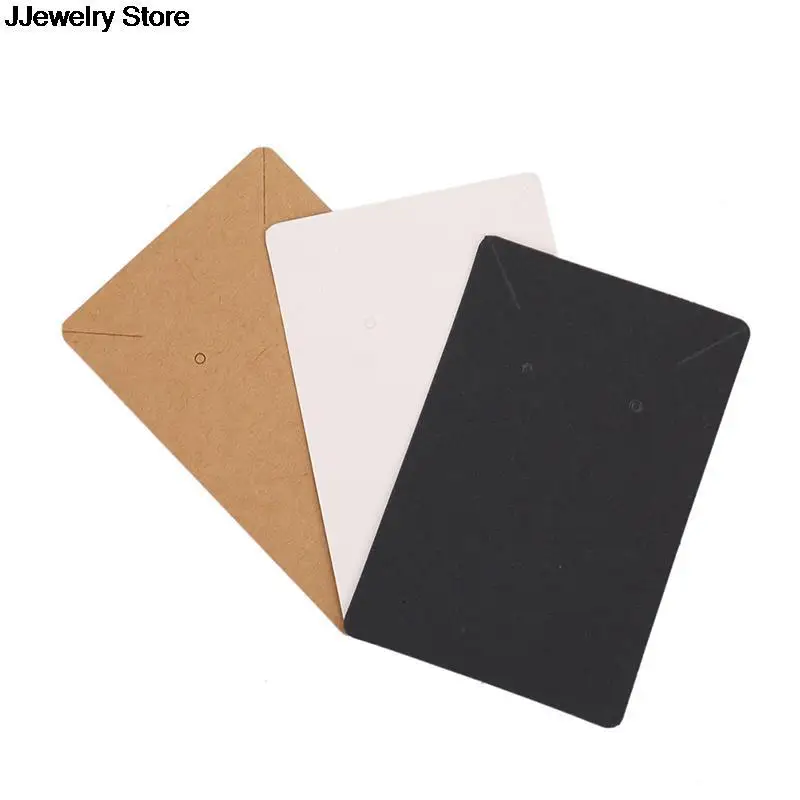 50 шт./100 шт./пакет витрины для сережек и ожерелий картонные упаковка серег Висячие