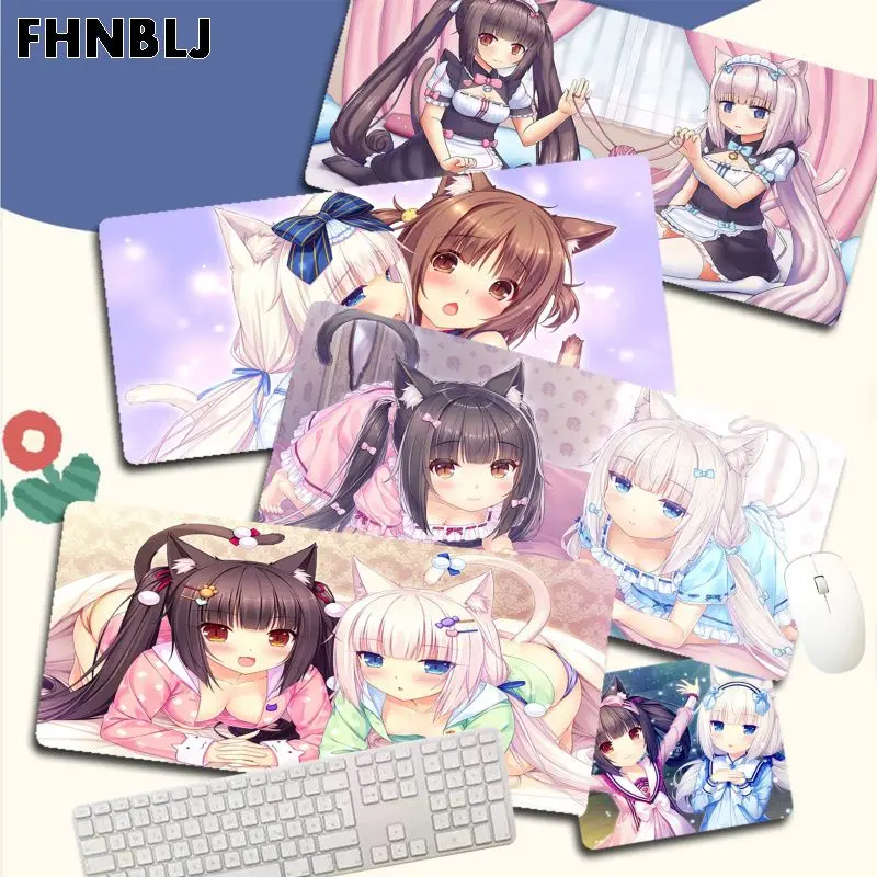

Chocola Nekopara японский аниме девочка новый дизайн компьютерный игровой коврик для мыши Размер для CSGO игрока Настольный ПК компьютер ноутбук