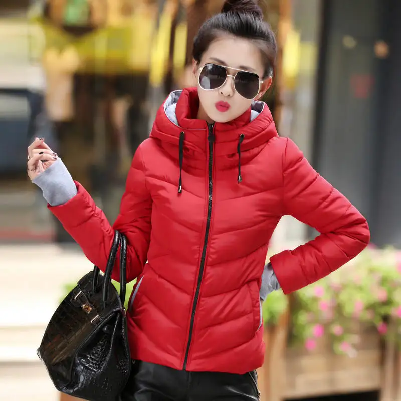 Женская зимняя куртка теплая хлопковая парка с капюшоном большие размеры MZ709 |