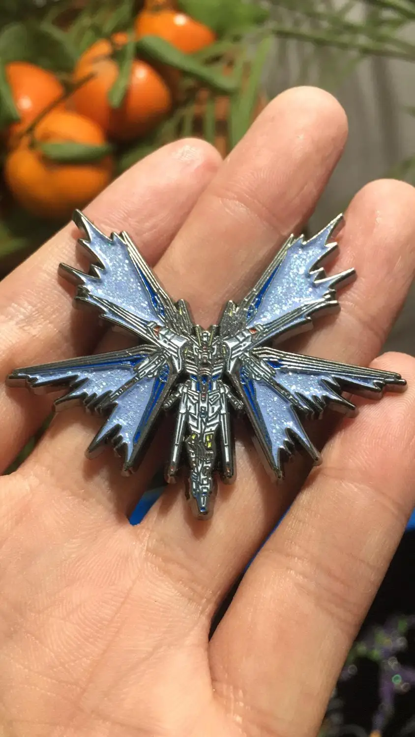 Аниме Страйк Фридом косплей GUNDAM металлическая Сумка-бейдж с покрытием лаком