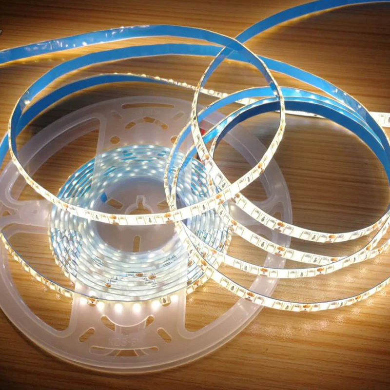 Супер яркий 5 м/рулон 60 светодиодный/м и 120 2835 DC12V водонепроницаемый светодиодный