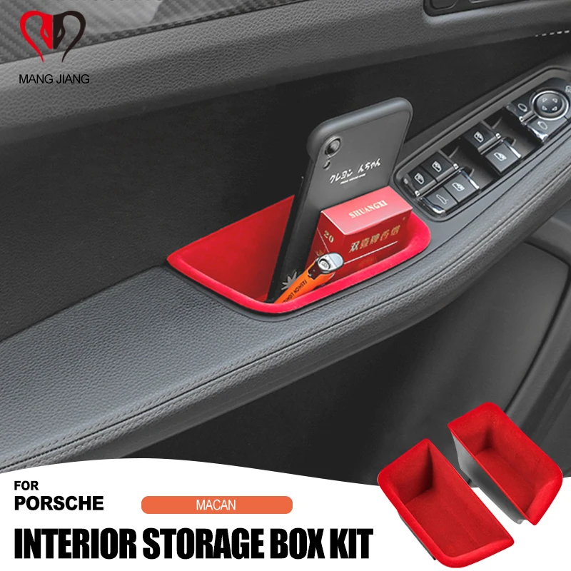 Бархатный органайзер для ручек интерьера автомобиля фланелевый подлокотник