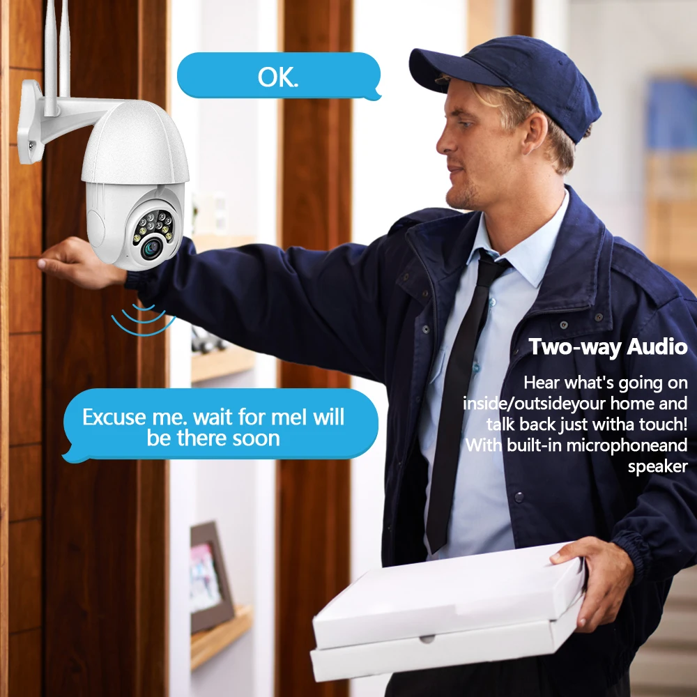 PODOFO WiFi PTZ IP камера 1080P HD беспроводная безопасности Inqmega наблюдения