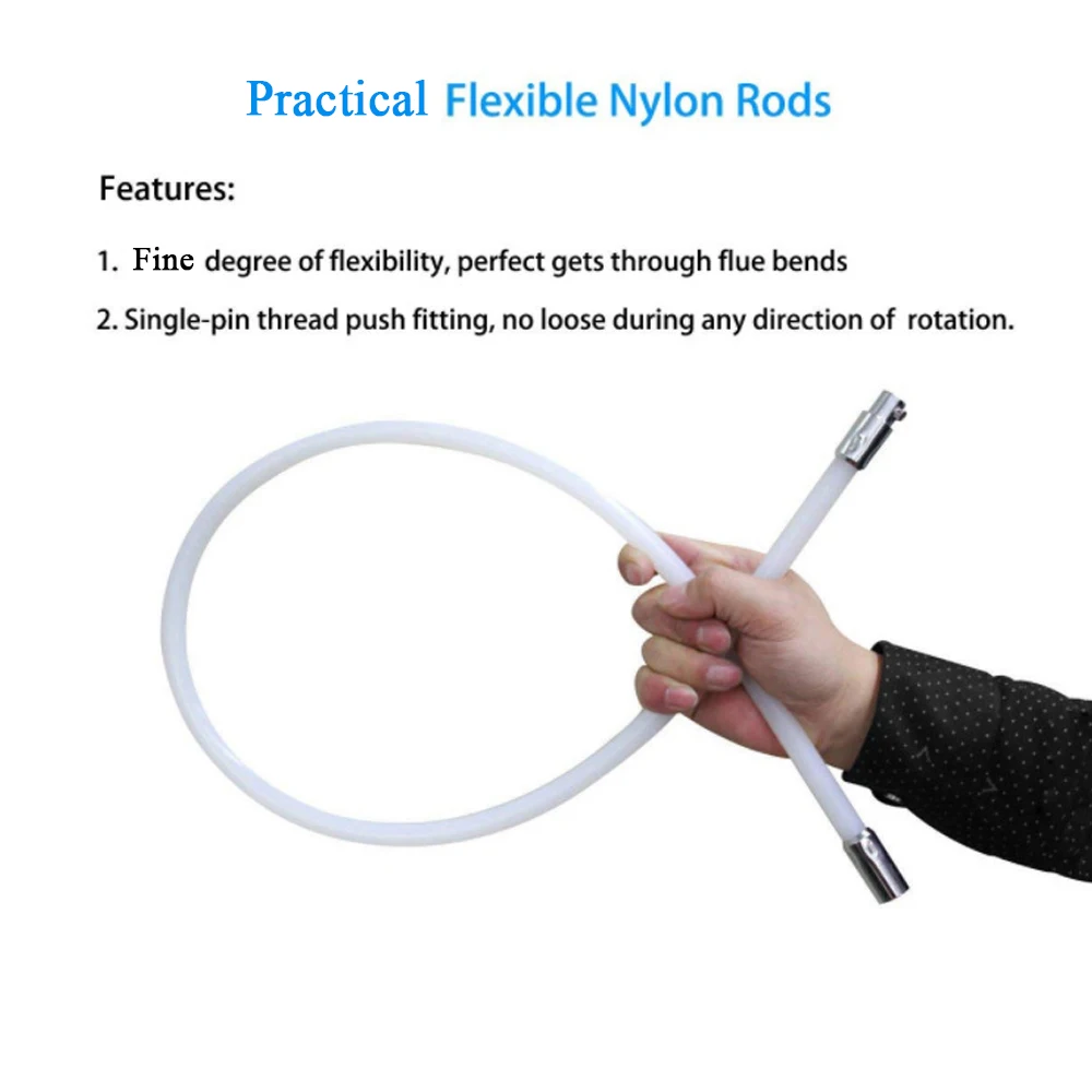 Высокогибкий удобный дымовой котел нейлоновая щетка сушилка для каналов набор