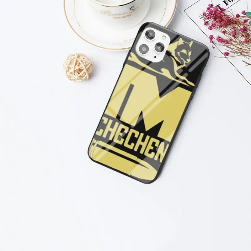 

Chechen National Flag Black Cell Phone Case For IPhone 6 6s 7 8 Plus X Xs Xr Xsmax 11 12 Pro Promax 12mini Tempered Glass