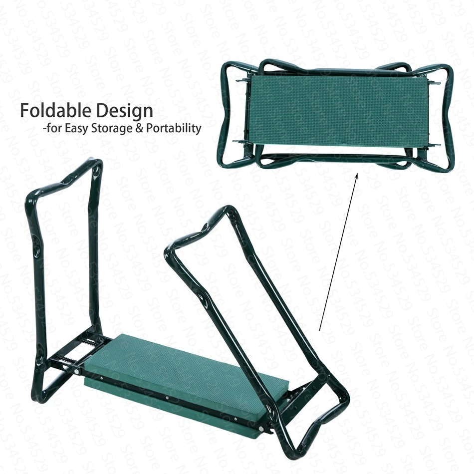 

2018 NEW Arrive TV Products Hot Sale Multifunctional Folding Garden Kneeler and Seat with 3 Bonus Tool Pouches Bearing 150KG