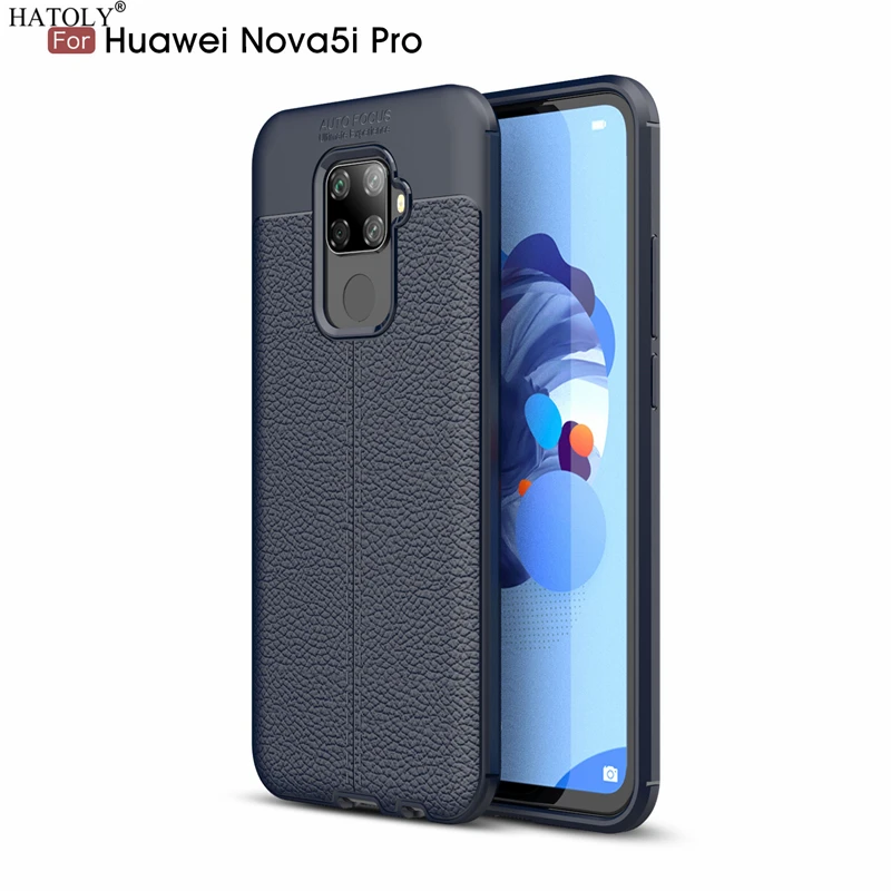 

HATOLY Case For Huawei Nova 5i Pro Pattern PU Leather Soft TPU Silicone Back Cover Cases For Huawei Nova 5i Pro/Mate 30 Lite