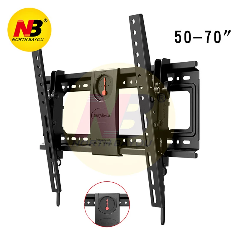 NB DF70-T популярный 5"-70" 125lbs металлический большой механизм подъема для телевизора артикуляционный кронштейн ЖК-дисплей настенный стенд наклон вниз вверх и вниз крепление для телевизора