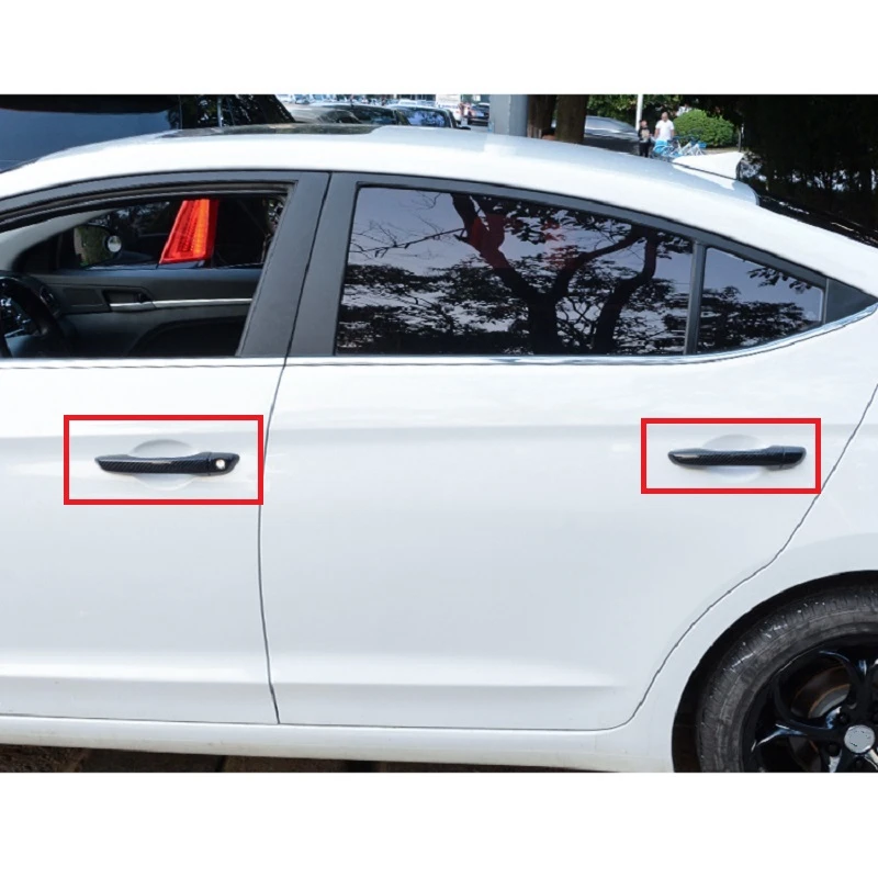 Для Hyundai Solaris 2016 2017 2018 2019 автомобилей дверные ручки крышки отделка Стикеры