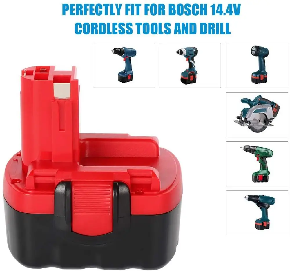 4000 мА/ч металл-гидридных или никель BAT140 Батарея для Bosch 14 4 V дрель GSR14.4VE-2 PSR BAT038 BAT159