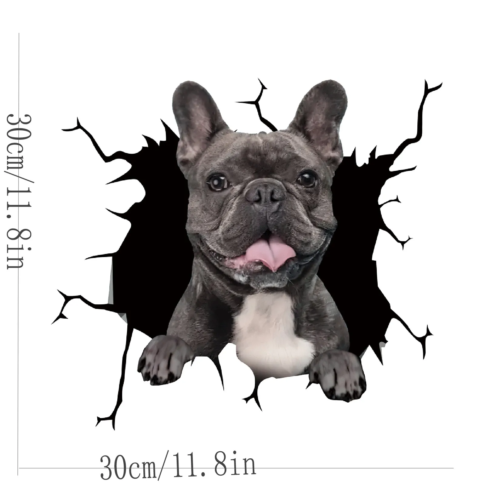 

Dawasaru Animal Dog Car Stickers 3D Stereo Anime Funny Creative Personality Dog Simulation Stickers Car Styling Accessories,30cm