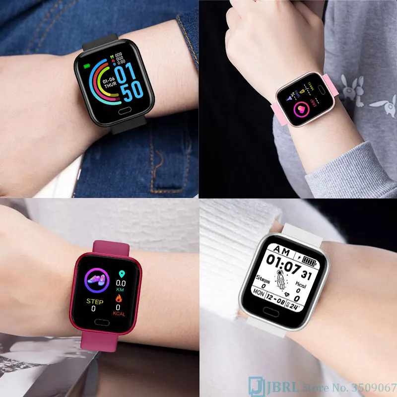 

FH9 Smart Watch Sport Silicone Men Women Smartwatch For Android iOS Smart Clock Bluetooth Waterproof Fitness Tracker Smart-Watch