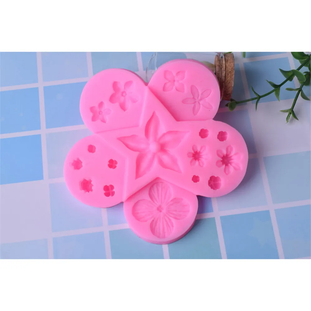 Кружевная Цветочная бусина силиконовая форма для помадки формы каймы торта