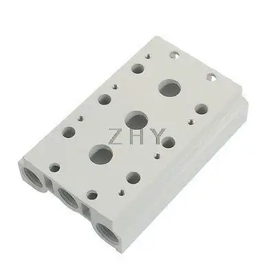 G1/4 Tube Hole Aluminum Pneumatic 3 Stations Electromagnetic Valve Base | Обустройство дома