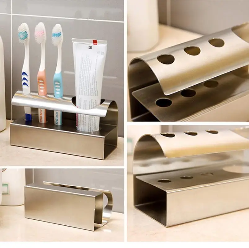 Держатель для зубных щёток из нержавеющей стали 304|Подставки хранения и стеллажи|