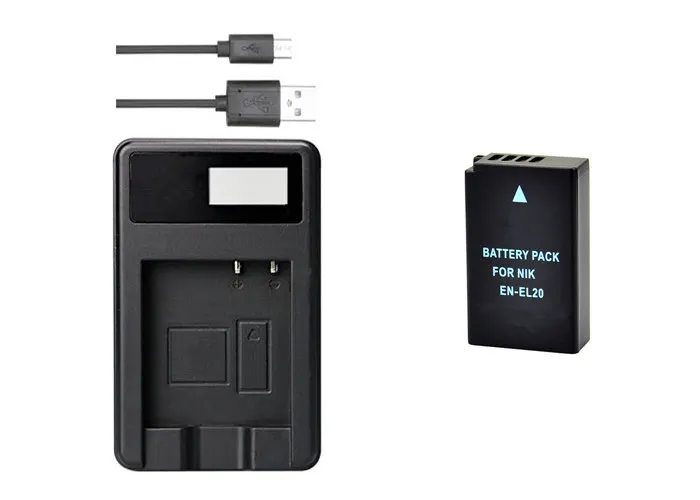EN-EL20 аккумулятор камеры ENEL20 EL20 + зарядное устройство USB для Nikon 1 AW1 J1 J2 J3 S1 V3 P950 и COOLPIX