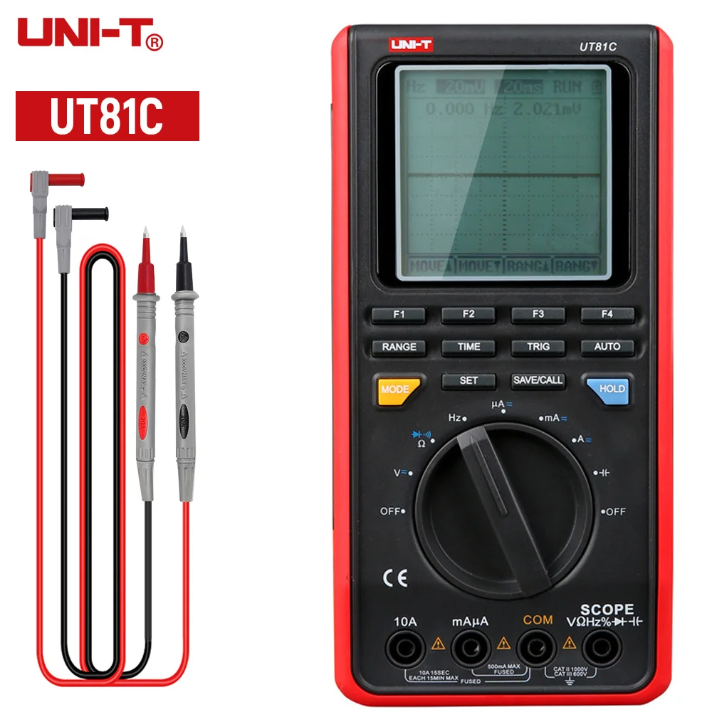 UNI T UT81C UT81B Цифровой мультиметр 8 м 16 ручной вход высокая передача USB SP осциллограф