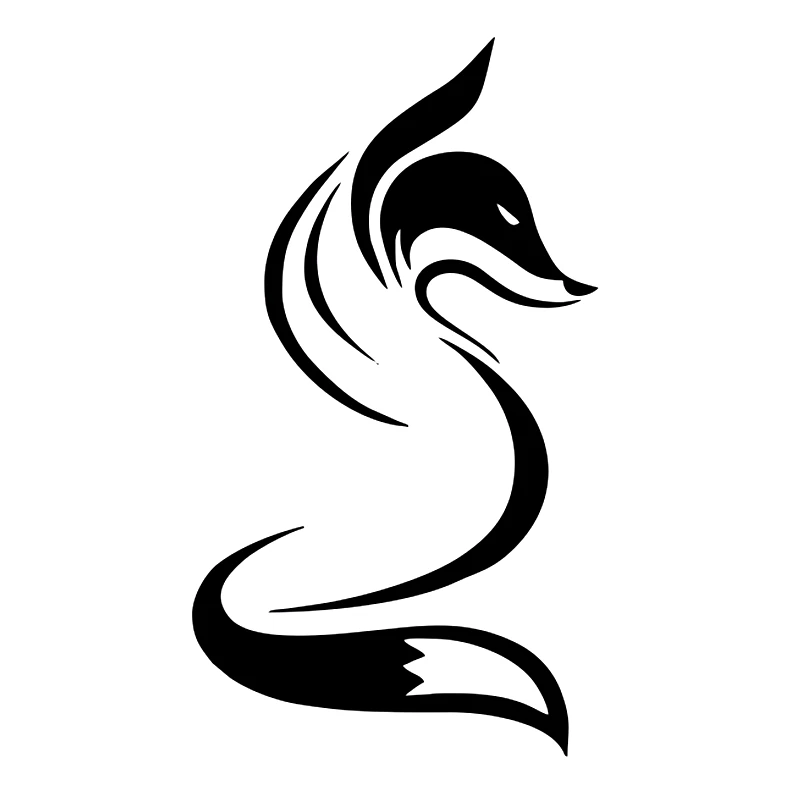 

наклейки на авто Лиса водонепроницаемые наклейки на машину наклейка для авто автонаклейка стикер этикеты винила наклейки стайлинга автомобилей украшения на бампере автомобиля заднее стекло