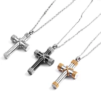 2022 cross necklace pet ashes necklace stainless steel cross necklace accessories