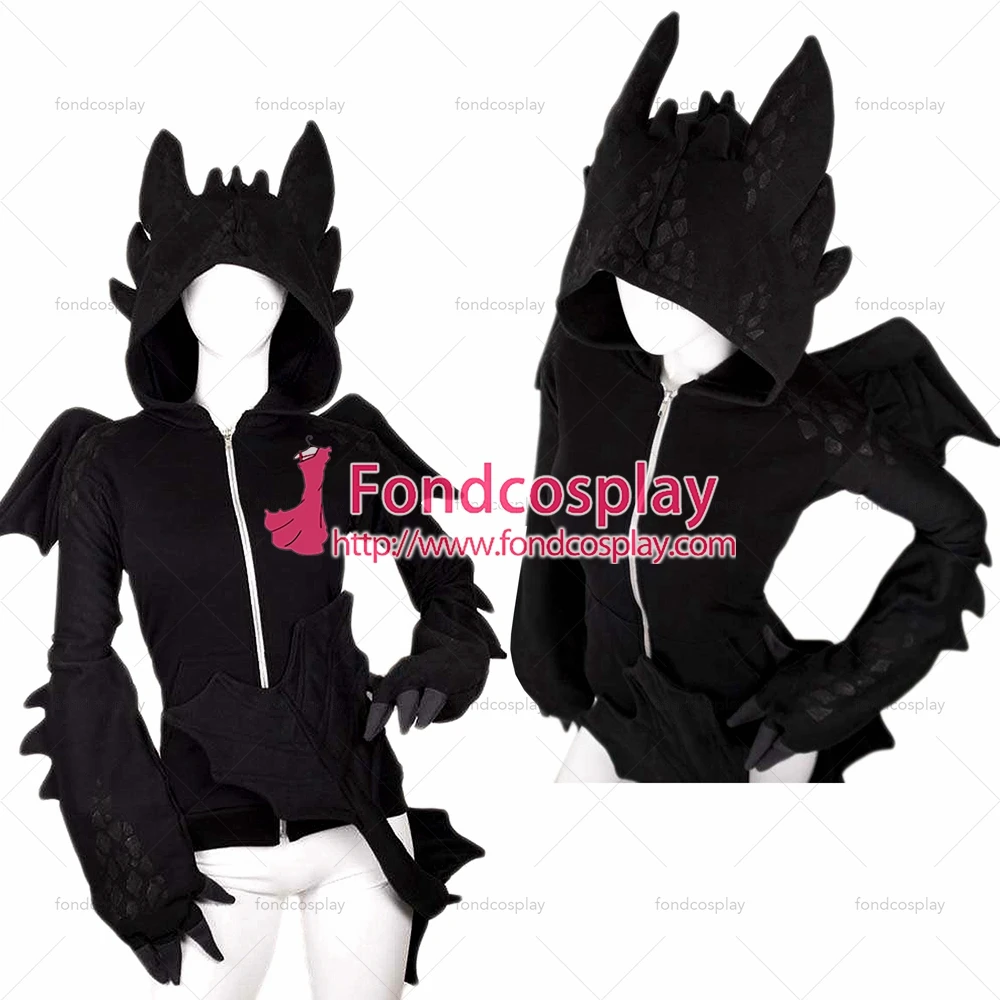 

fondcosplay How To Train Your Dragon Nightfury Toothless Dragon Hoodie Movie jacket Cosplay Costume Tailor-made[G1385]
