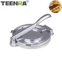 teenra 20cm aluminum alloy tortilla press maker round pie machine foldable dough pastry press maker kitchen accessories