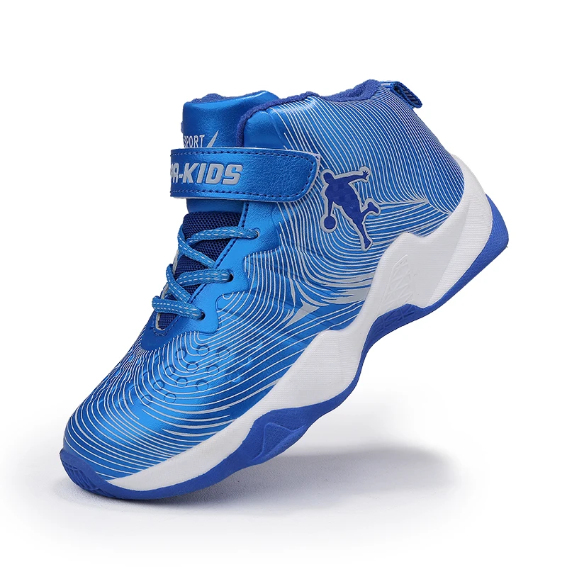 

Basketball Shoes For Kids Boys Sport Shoes PU Children's Outdoor Sneakers Trainers For Pupils Student Casual Shoes Gold Color