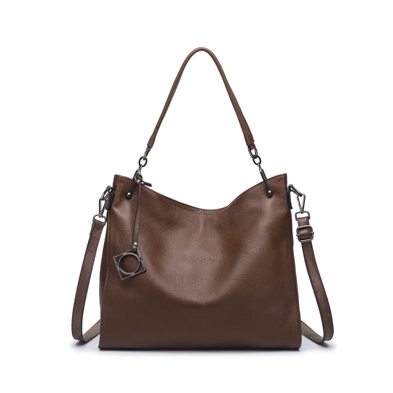 Женская сумка мессенджер Nesitu из натуральной кожи синего хаки красного черного