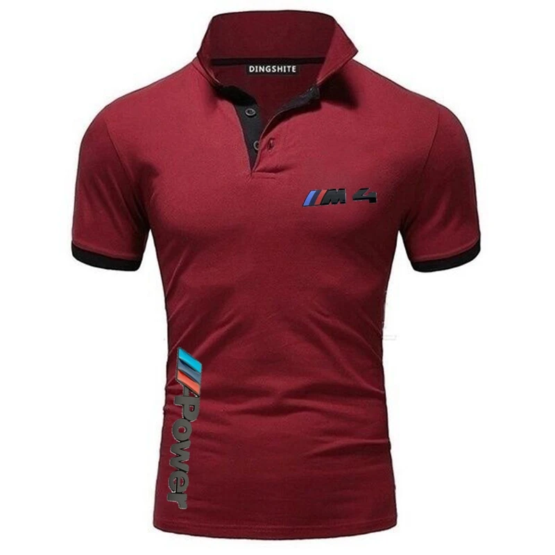 

Summer new polo shirt men's short-sleeved solid color Slim casual men's clothes bodybuilding street polo shirt quick-drying2021