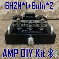 diy kit desktop power amplifier bluetooth module vacuum tube 6n2 or 6h2n 6n1n home hifi audio amplificador non finished product