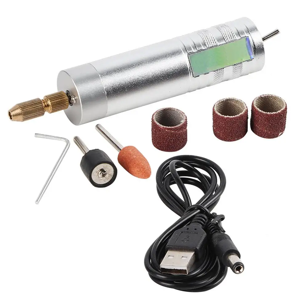 Электрическая мини дрель с USB набор инструментов сделай сам для шлифовки
