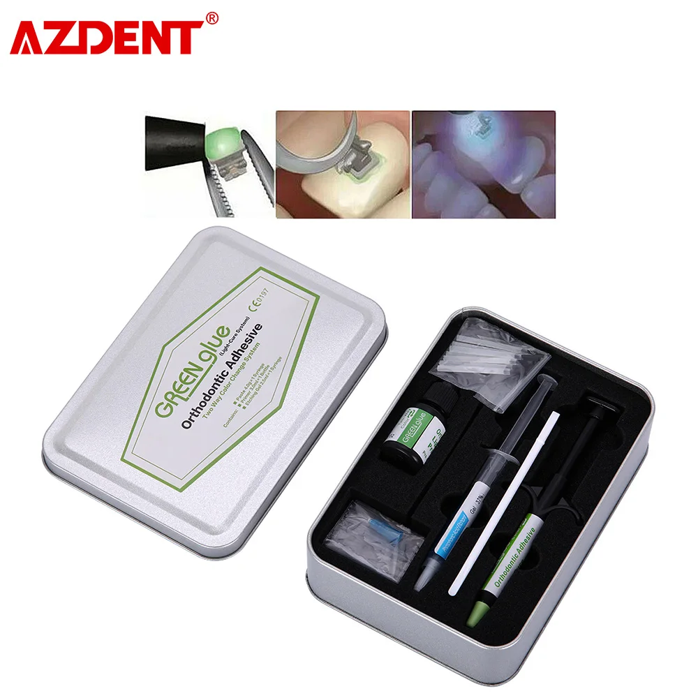 Стоматологическая Ортодонтическая склеивающая паста Легкий клей зеленый