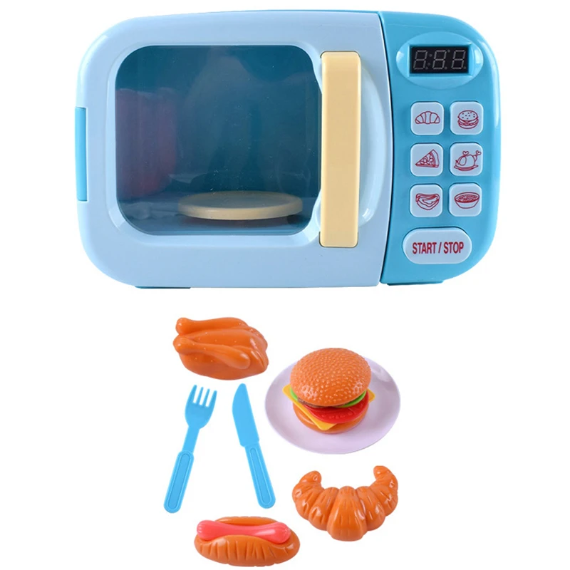 

Kitchen Toy 13pcs Simulation Microwave Set Multi Function Educational Kitchen Toy For Kids Children Role Play