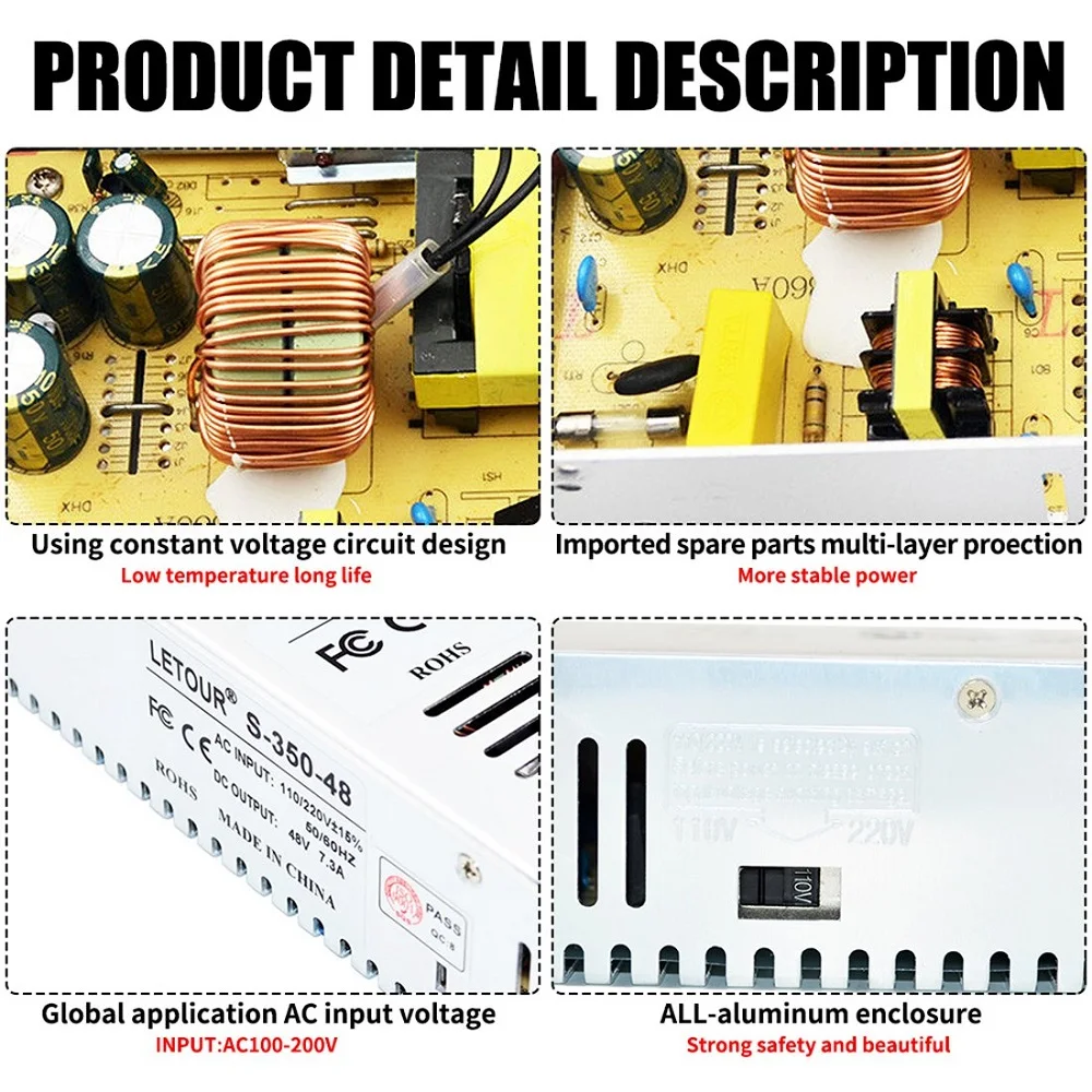 AC 110 V/220 V к DC 5V 20W 25W 50W импульсный трансформатор питания для светодиодной ленты умный дом