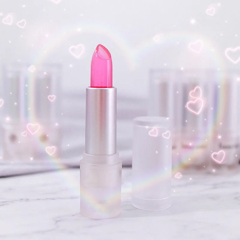 6 цветов бальзам для губ желе в форме куба яркий увлажняющий прозрачный Косметика