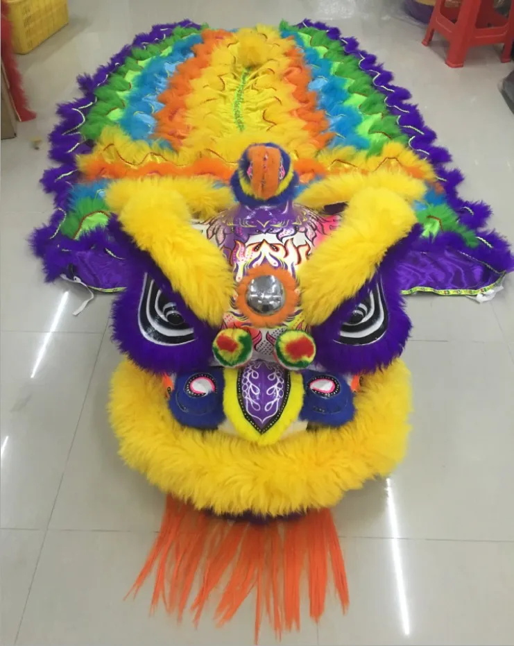 Ручной росписью танцевальный костюм льва кран Лев Набор Утка рот|Боевые