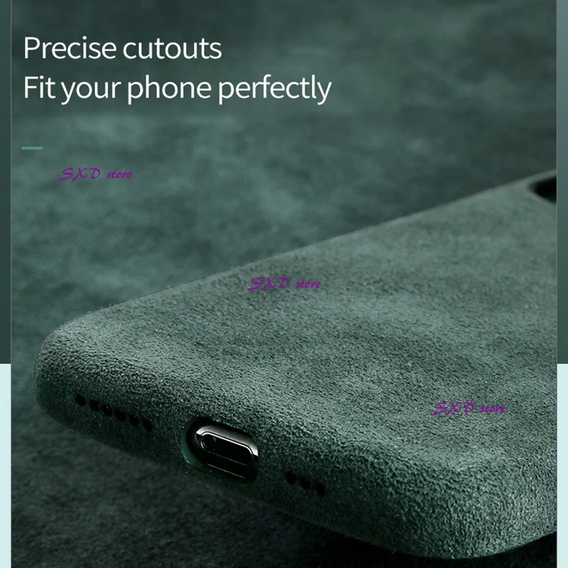 luxury suede leather phone case iphone 11 12 pro max leather cover magnetic case iphone 13pro x xr xs max protective fundas capa free global shipping