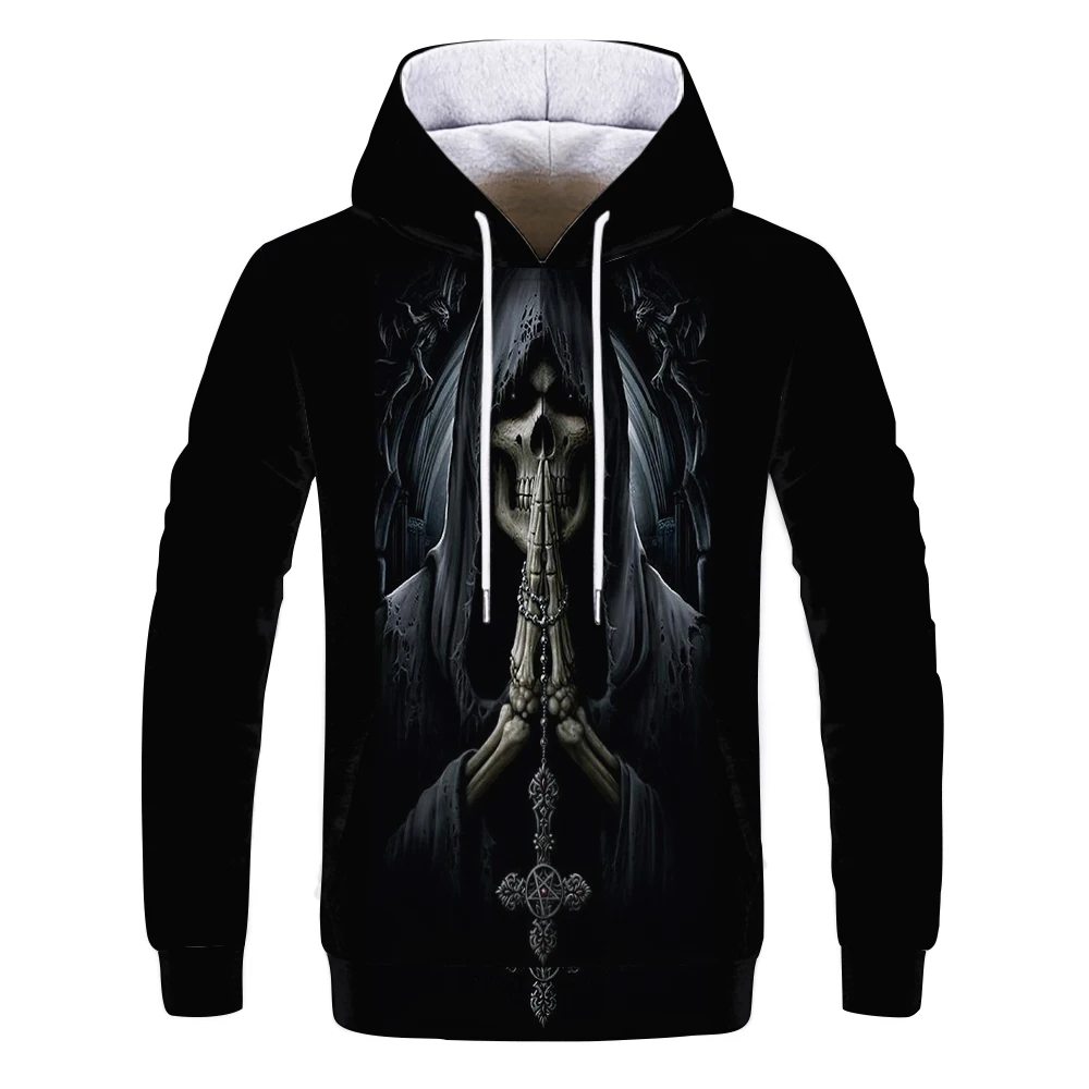 

New 3D printed cartoon casual men's women's hoodie 2021 fashion funny cosplay costume street clothing sweatshirt anime bones