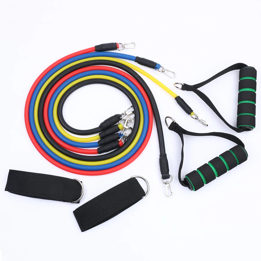 

11 шт. полезный эластичный трос из термопластичного эластомера, Резиновая лента, Педальный тренировочный тренажер для тела, тренировки, йоги...