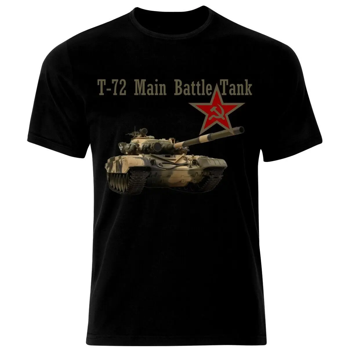 

T-72 Tank Panzer Armure WW2 Army was Russia USSR Men T-Shirt