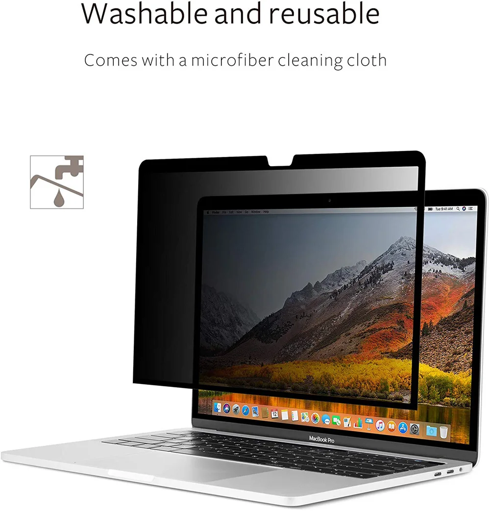 Для /// MacBook Pro Сенсорная панель/воздуха за счет сканера отпечатков пальцев 13,3 дюймов Фильтр конфиденциальности экрана Защитная пленка