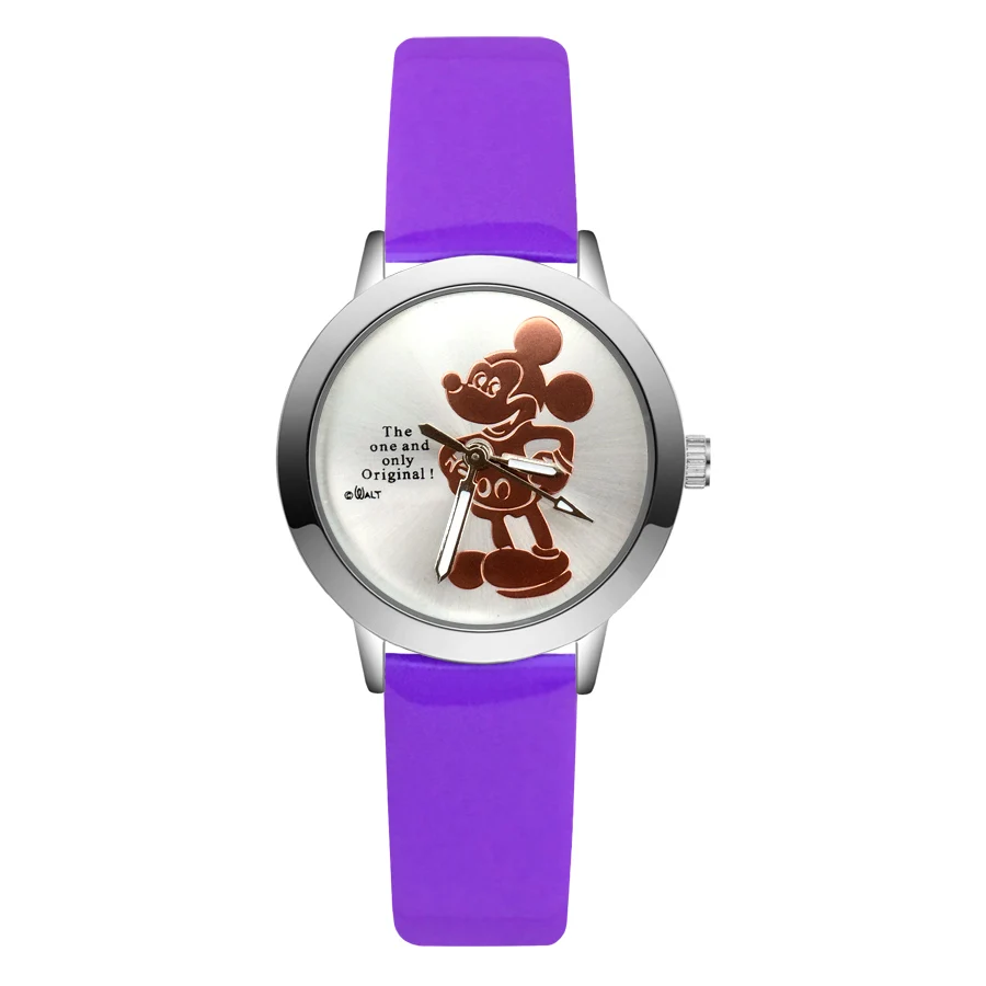 3D детей часы кварцевые Мода милый Принт мульташной Минни дети детские для