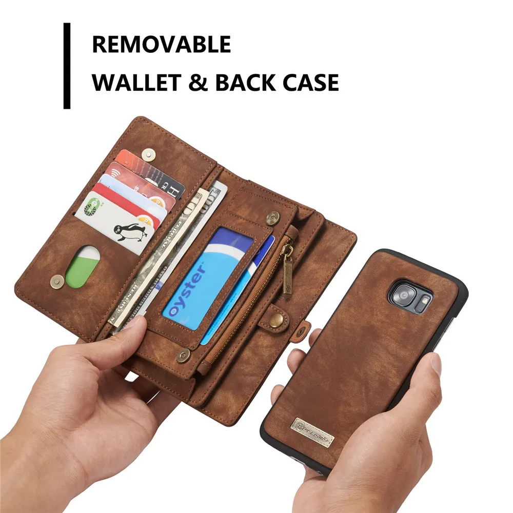 Многофункциональный чехол-кошелек для телефона чехлы Samsung Galaxy S7 Edge S8 S9 S10 Plus S10E Note 8