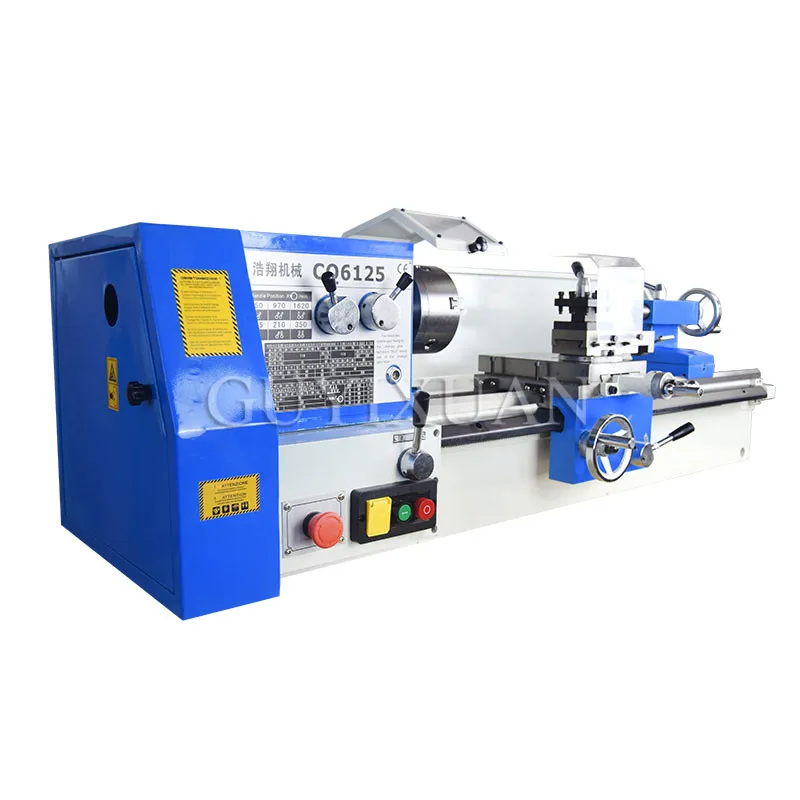 750 Вт Многофункциональный Высокоточный металлический токарный станок