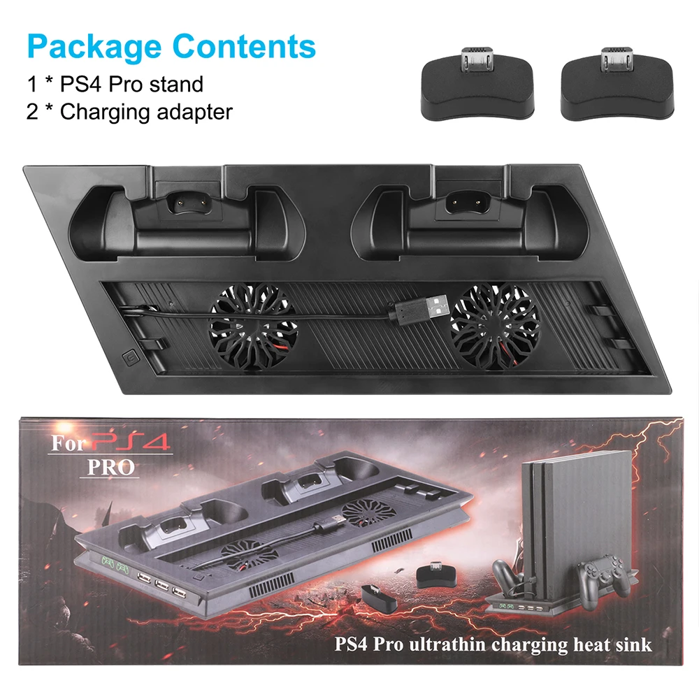 Док станция для консоли PS4 Pro обновленная вертикальная подставка светильник