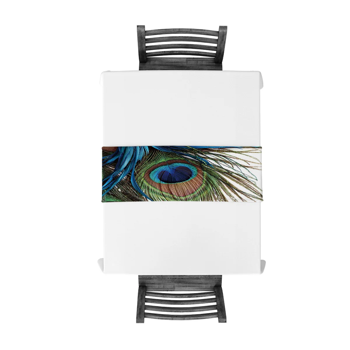 Украшения для стола с перьями павлина рождественские украшения вечерние